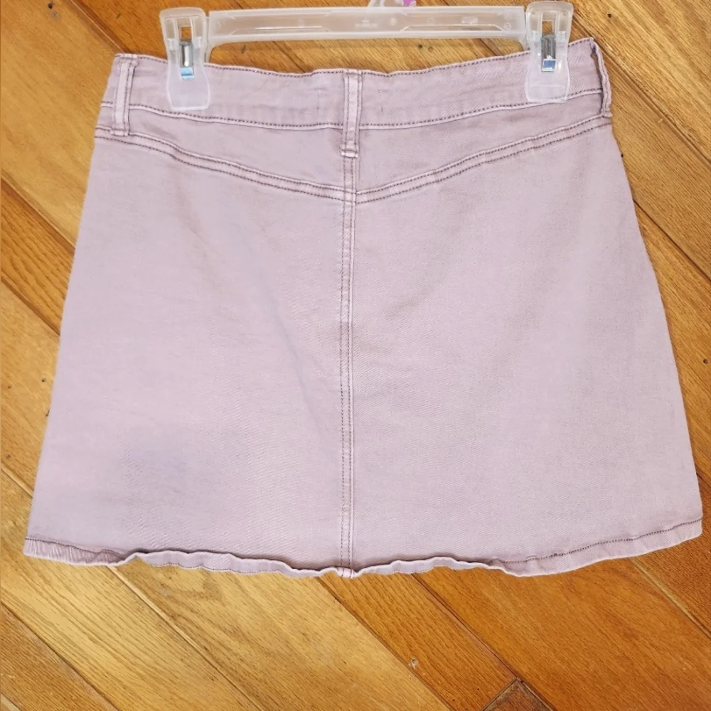 Altar'd state small light purple button up mini skirt